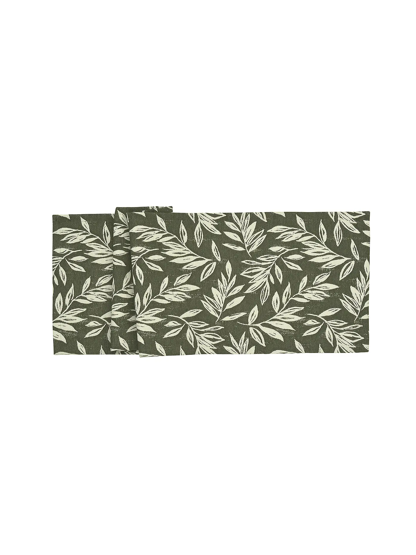 SANDER | Tischläufer LEAVES 40x100 Khaki | 